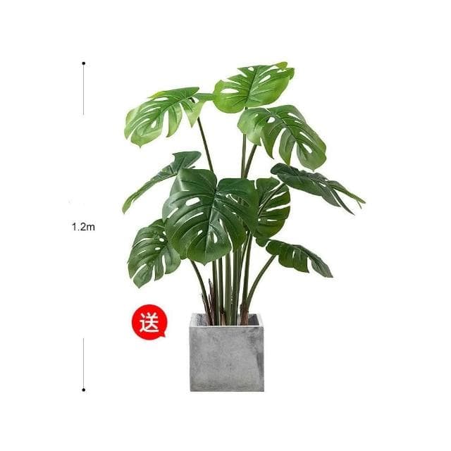 🔥部分現貨 北歐ins風仿真植物 客廳仿真綠植龜背竹小盆栽 假綠植擺件 裝飾假花仿真花擺設 綠植裝飾擺件 擺飾假花