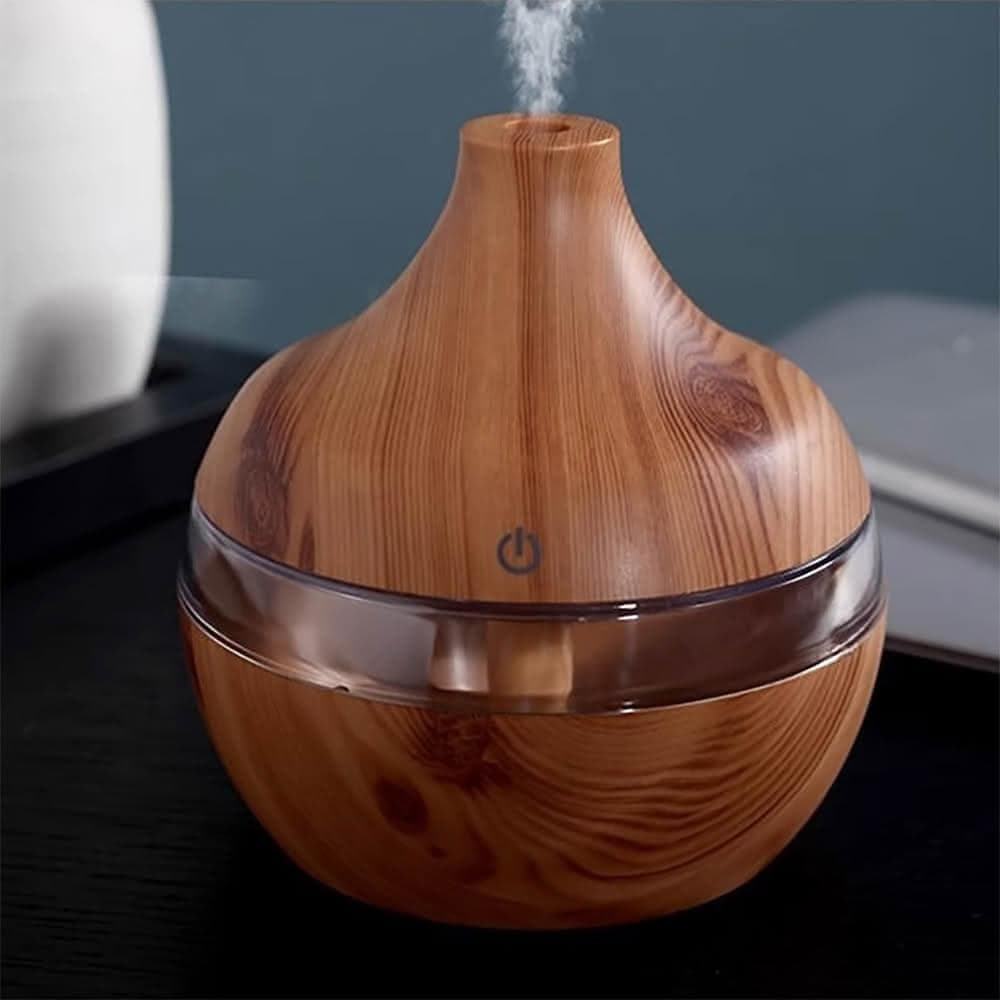 職日生水滴木紋香氛機-贈精油(薰香機 水氧機 精油機 香薰機 精油噴霧器 擴香機 生日禮物 畢業禮物)