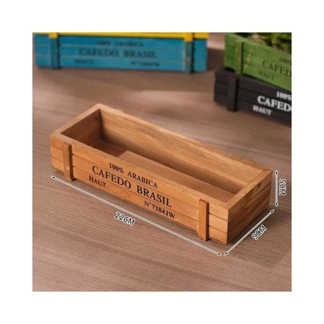 【璟采職人】長木盒 zakka 復古 木質 多肉 多肉花盆 長方形 做舊木盒 多肉植物組合 木制 花盆 木 盆栽 盒子