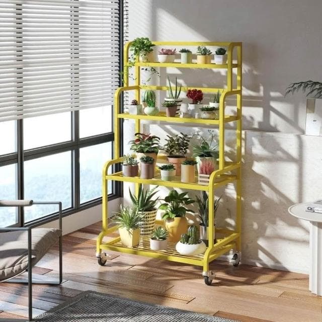 免運 鐵藝花架 陽臺花架子 室內外客廳簡約落地式防腐防銹多層多肉綠蘿架盆栽架 花架陽臺落地式 園藝花架 植物架 陽臺花架