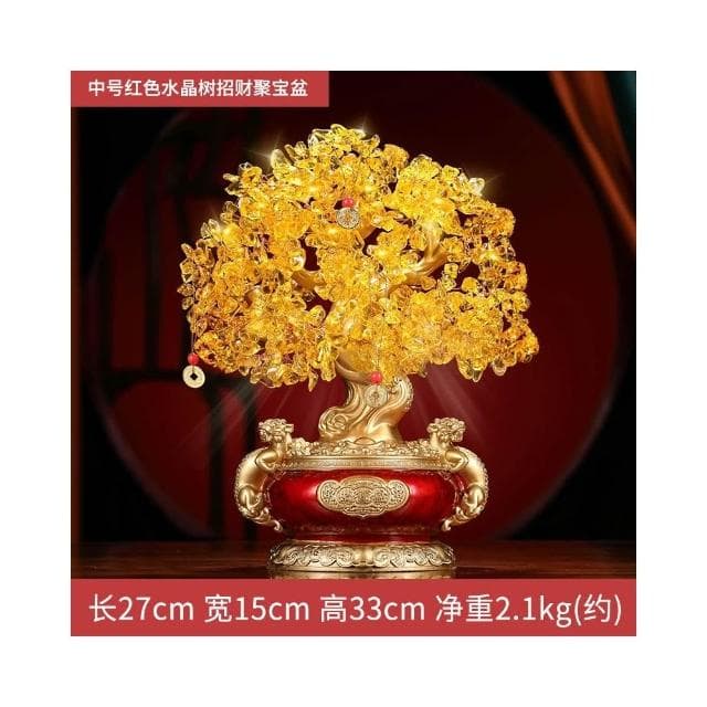 發財樹招財擺件搖錢樹聚寶盆辦公室店鋪收銀臺裝飾品喬遷開業禮品