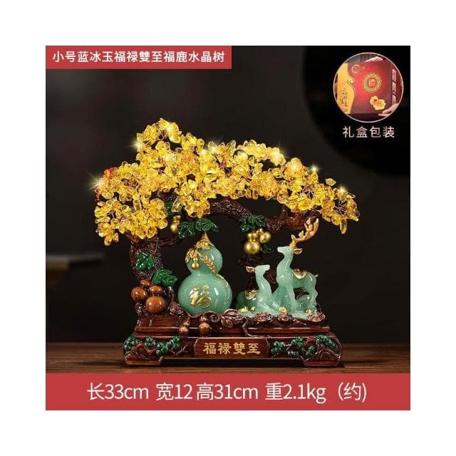 發財樹招財擺件搖錢樹聚寶盆辦公室店鋪收銀臺裝飾品喬遷開業禮品