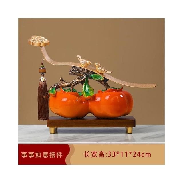 發財樹擺件新中式客廳電視櫃辦公室桌面搖錢樹鹿裝飾喬遷開業禮物