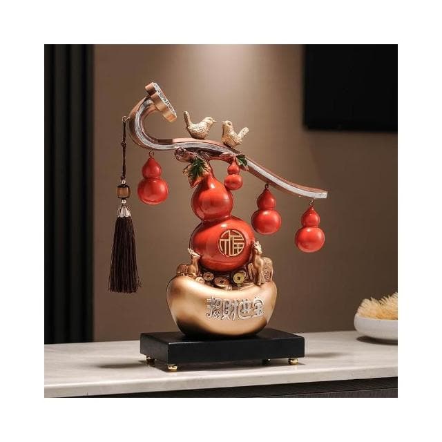 五福臨門葫蘆招財擺件玄關客廳新中式搬家禮物喬遷之喜新居禮品