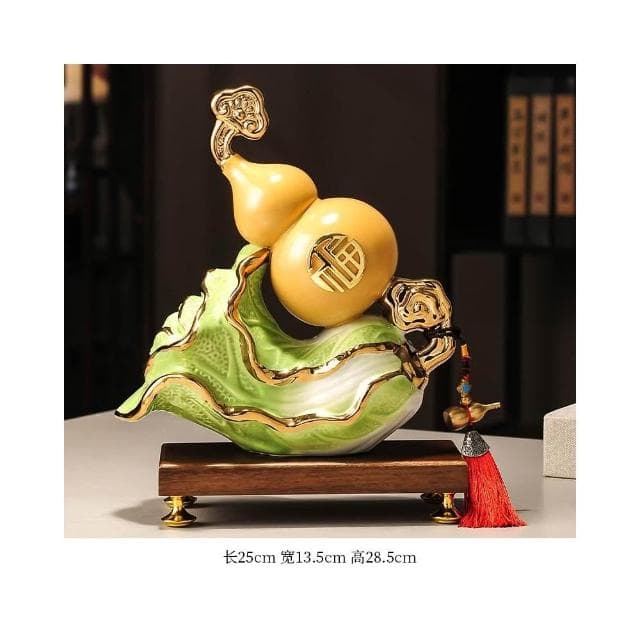 辦公室如意白菜擺件高檔客廳玄關酒櫃裝飾品開業喬遷之喜入宅禮物