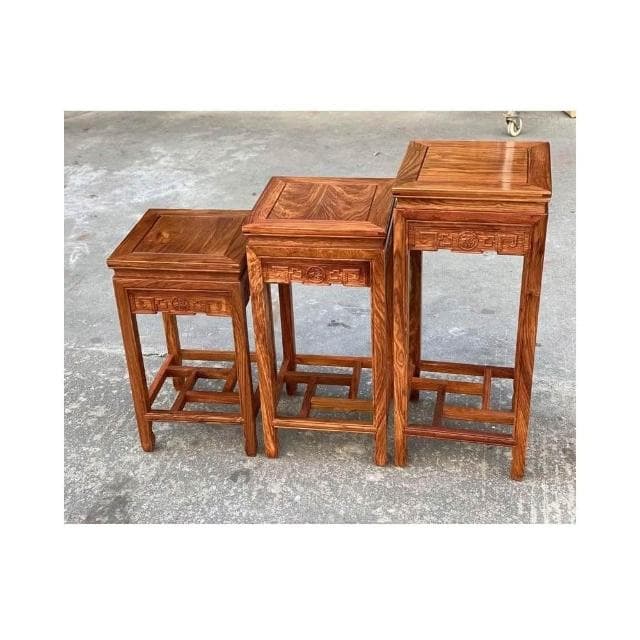 紅木花架 花梨木客廳轉角花幾中式仿古實木落地架置物架陽臺花架展示邊桌 盆栽架 花架 植物架 V6WH