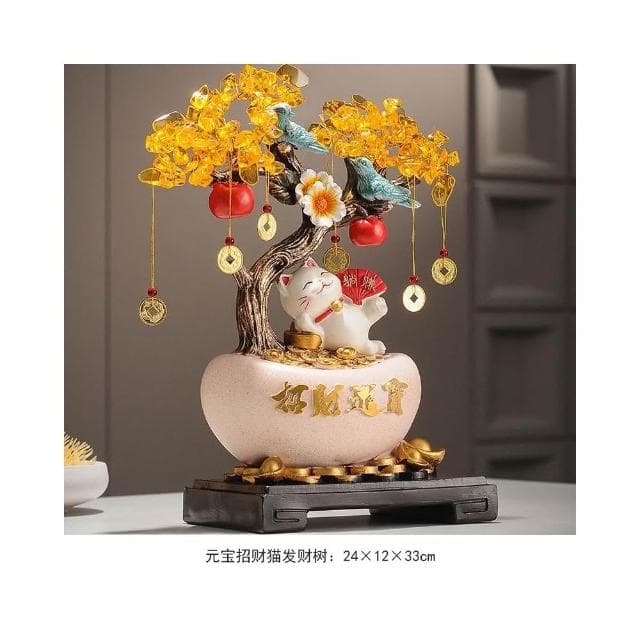 招財進寶搖錢發財樹客廳玄關電視櫃酒櫃家居裝飾品擺件喬遷禮物