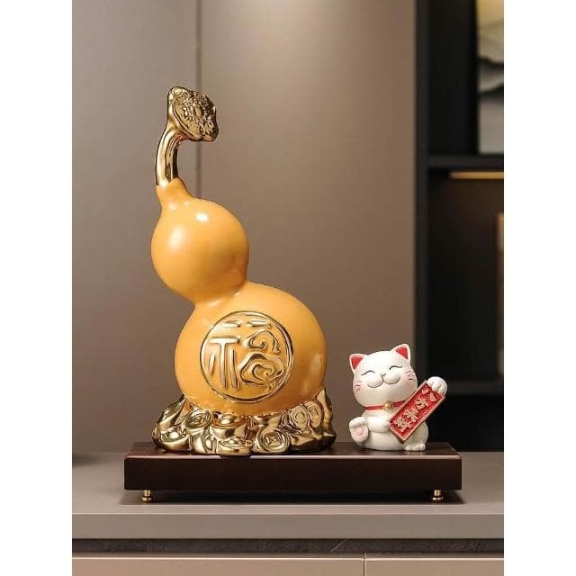 招財福祿葫蘆擺件家居客廳電視櫃柿柿如意裝飾品搬家禮物喬遷禮品