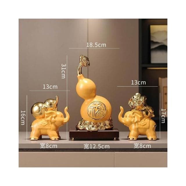 招財福祿葫蘆擺件家居客廳電視櫃柿柿如意裝飾品搬家禮物喬遷禮品