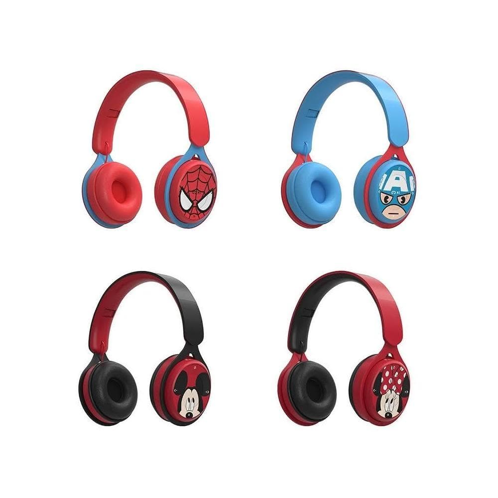 現貨速發📣漫威頭戴式藍牙耳機 無線耳機 蜘蛛 美隊 米奇 可折疊支持FM 耳麥 耳罩式兒童耳機遊戲