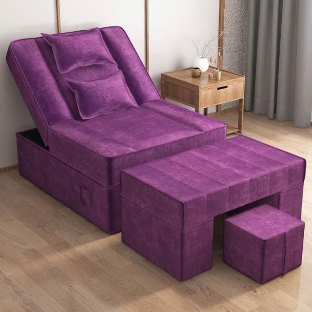 足浴沙髮電動全自動足療店按摩一體床美容院美甲桑拿洗腳修腳躺椅按摩床 沙發 電動沙發 按摩椅 0KNC