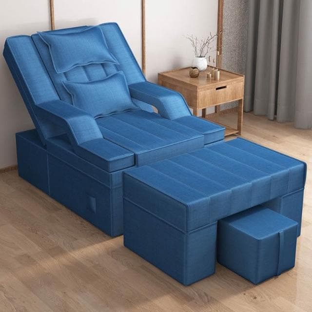 足浴沙髮電動全自動足療店按摩一體床美容院美甲桑拿洗腳修腳躺椅按摩床 沙發 電動沙發 按摩椅 0KNC