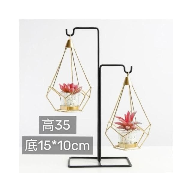 花器 鞦韆花器 陶瓷盆栽 鐵藝花器 簡約鐵藝盆器 永生花花器 造型花房 盆栽花器 多肉植物盆栽 多肉植物花器