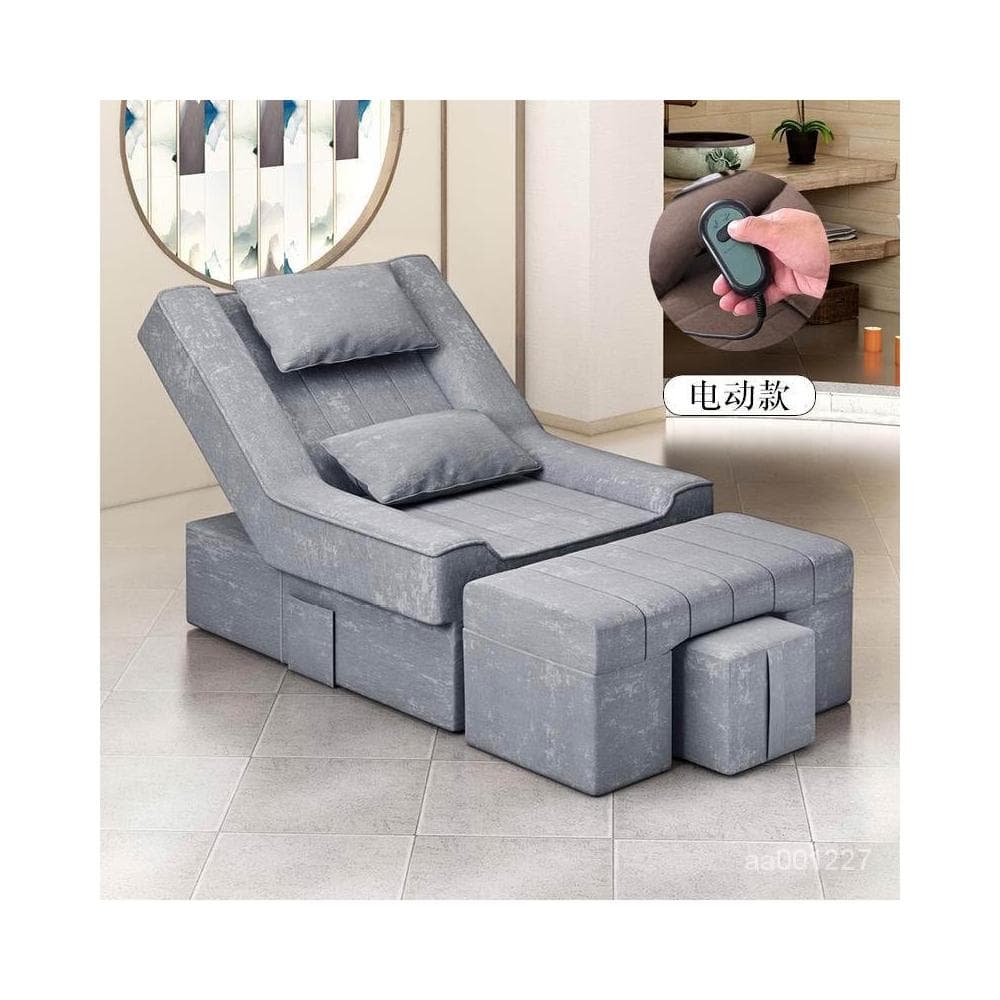 息美睫椅子足浴床靠椅床足浴沙髮美甲沐足足療按摩床電動躺椅休按摩床 沙發 電動沙發 按摩椅 DJVC