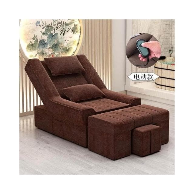 息美睫椅子足浴床靠椅床足浴沙髮美甲沐足足療按摩床電動躺椅休按摩床 沙發 電動沙發 按摩椅 DJVC