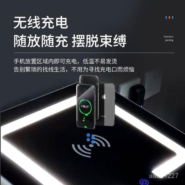 床頭櫃ins風簡約現代多功能無綫充電藍牙音響指紋鎖簡易儲物櫃床頭櫃 抽屜櫃 臥室櫃 置物櫃 收納櫃 ADWF