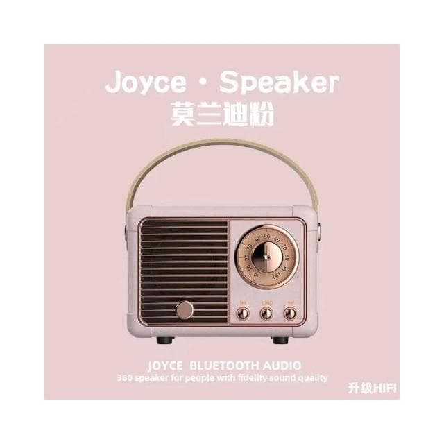 現貨速發📣現貨!!低價清倉🚀 簡約便攜 少女心迷你復古無線藍牙音響 USB充電 喇叭 小型戶外音響 交換禮物