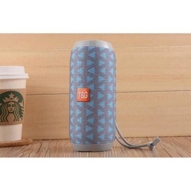 現貨速發📣無線藍牙音響 防水 喇叭 藍牙連接 無線音箱 藍牙音箱 戶外大音量 藍牙喇叭 USB充電 條紋迷彩三角灰藍色