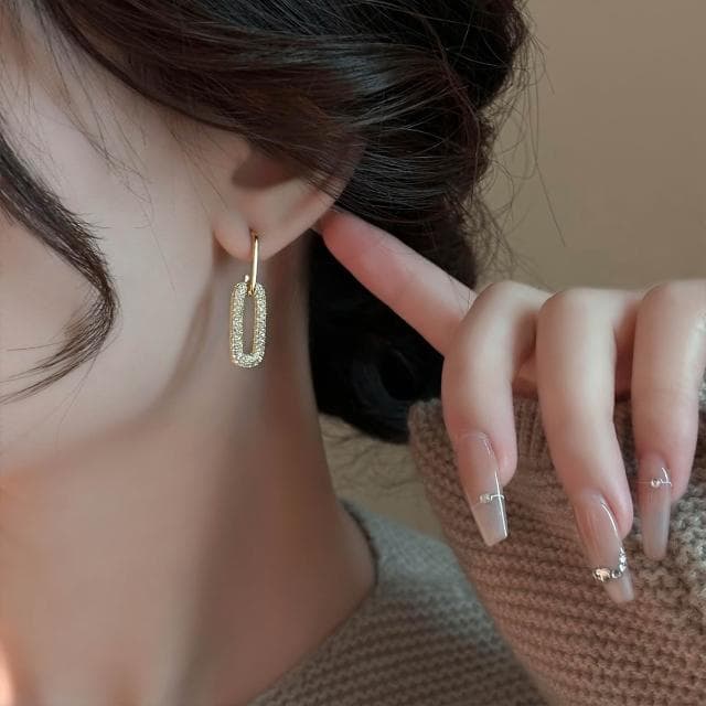 🎗飾間首飾鋪 法式幾何耳環飾品小眾設計高級純銀首飾耳飾韓國氣質爆款耳環耳夾