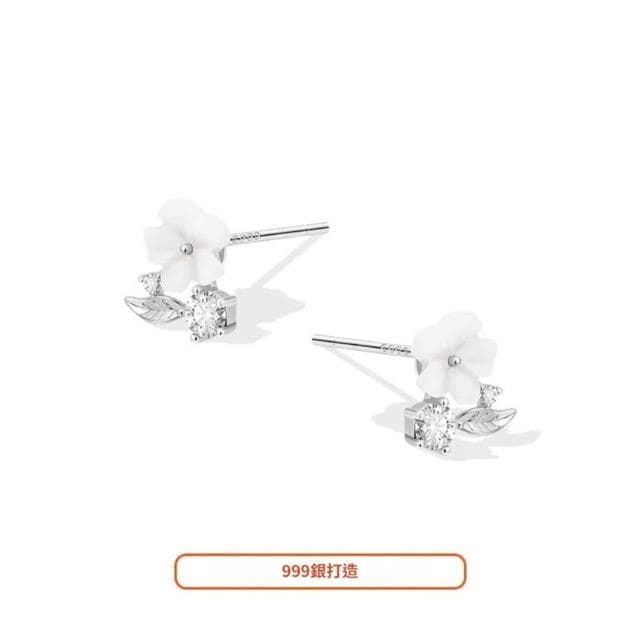 🎗飾間首飾鋪 山茶花耳環純銀氣質花朵耳釘飾品爆款高級感氣質大氣首飾耳飾