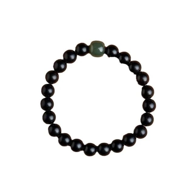 【開運堂】現貨 檀木 紫檀手串女生黑檀木佛珠金絲楠木手鍊和田玉