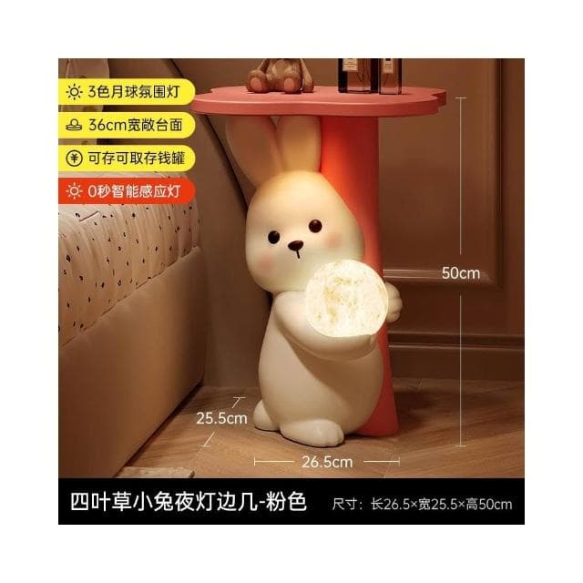 小熊茶几客廳擺件落地存錢罐沙發邊幾床頭櫃可愛傢俱裝飾喬遷禮物