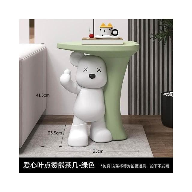 小熊茶几客廳擺件落地存錢罐沙發邊幾床頭櫃可愛傢俱裝飾喬遷禮物