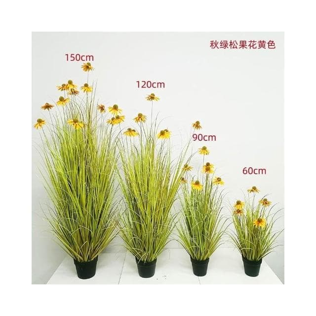 合枋傢俱 仿真植物盆栽松果花室內假綠植仿真造景燕麥穗裝飾北歐植物道具