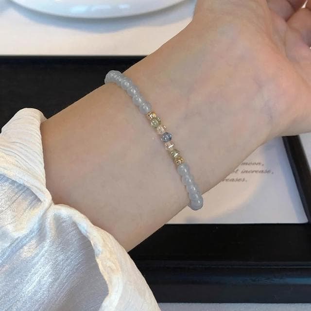 🎗飾間首飾鋪 時尚個性彩色串珠手鍊女簡約小眾設計首饰高級感精緻手飾