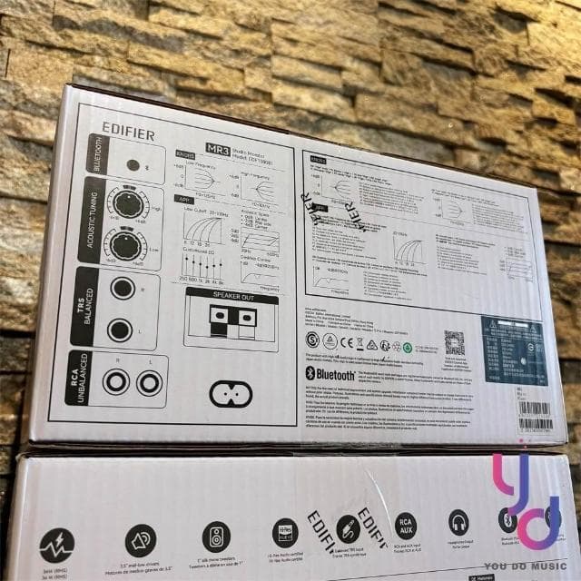 漫步者 Edifier MR3 3吋 藍芽 5.4 監聽 喇叭 音響 黑/白 家用 台灣公司貨 平衡輸入