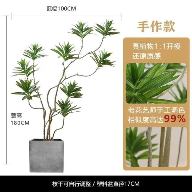 仿真綠植百閤竹大型北歐室內客廳櫥窗網紅造型假植物造景盆栽擺件居傢裝飾 仿真植物 人造樹 假樹 假植物