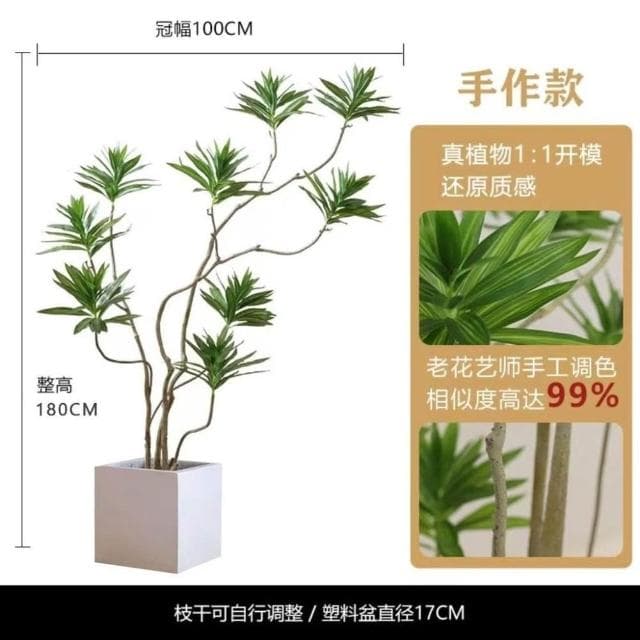仿真綠植百閤竹大型北歐室內客廳櫥窗網紅造型假植物造景盆栽擺件居傢裝飾 仿真植物 人造樹 假樹 假植物