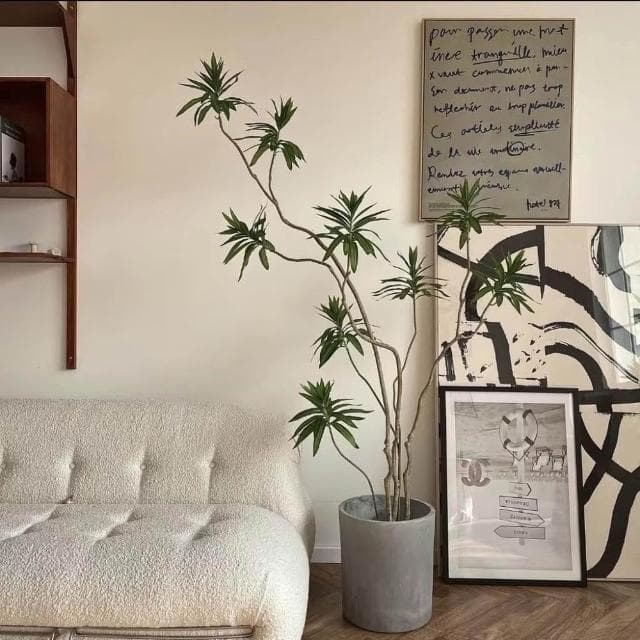 仿真綠植百閤竹大型北歐室內客廳櫥窗網紅造型假植物造景盆栽擺件居傢裝飾 仿真植物 人造樹 假樹 假植物