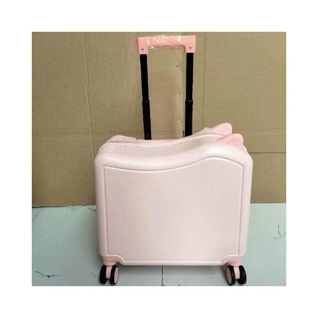 新款20寸可坐騎行兒童行李箱 可愛貓耳朵拉杆箱 密碼鎖萬向輪旅行箱