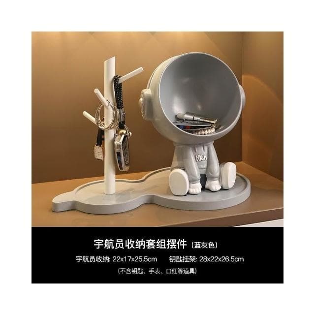 创意宇航员入户玄关钥匙收纳摆件家居装饰品客厅置物乔迁新居礼品