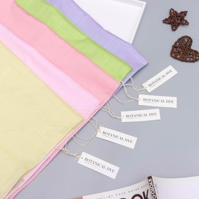 京都植物染圍巾-油菜花