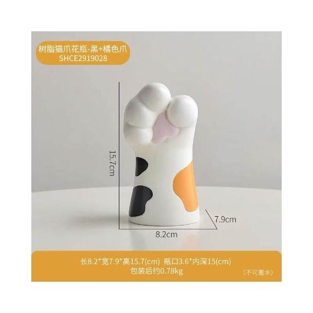 創意可愛貓爪花瓶擺件仿真花家居玄關桌面裝飾品喬遷女生生日禮物