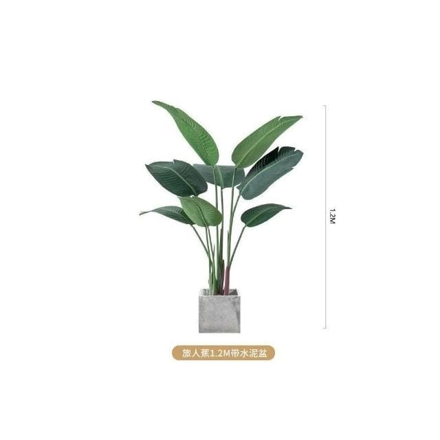 仿真綠植 假植物裝飾 室內旅人蕉盆栽 仿生龜背葉 北歐大型客廳擺件樹 仿真樹 大型盆栽 辦公室擺件