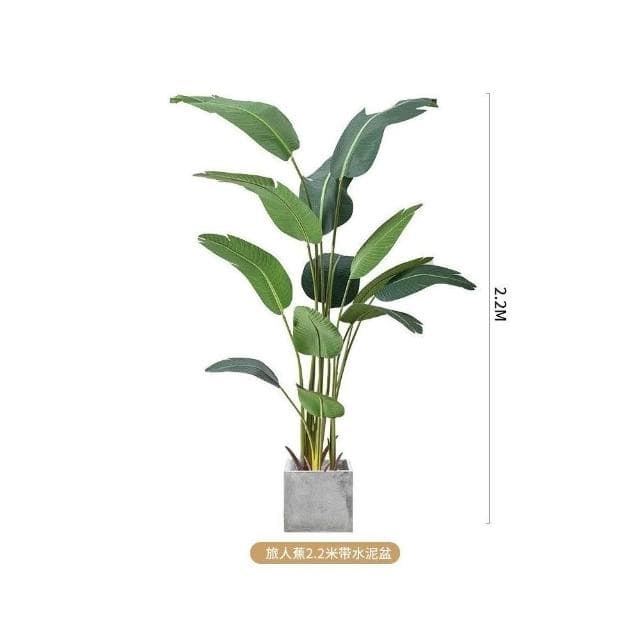 仿真綠植 假植物裝飾 室內旅人蕉盆栽 仿生龜背葉 北歐大型客廳擺件樹 仿真樹 大型盆栽 辦公室擺件