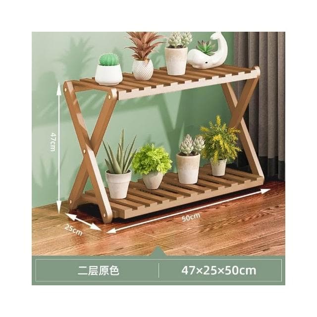 陽臺花架子室內多層實木客廳傢用置物架多肉綠蘿花盆架裝飾植物架 花架 盆栽架 陽台花架子