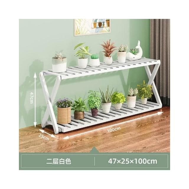 陽臺花架子室內多層實木客廳傢用置物架多肉綠蘿花盆架裝飾植物架 花架 盆栽架 陽台花架子