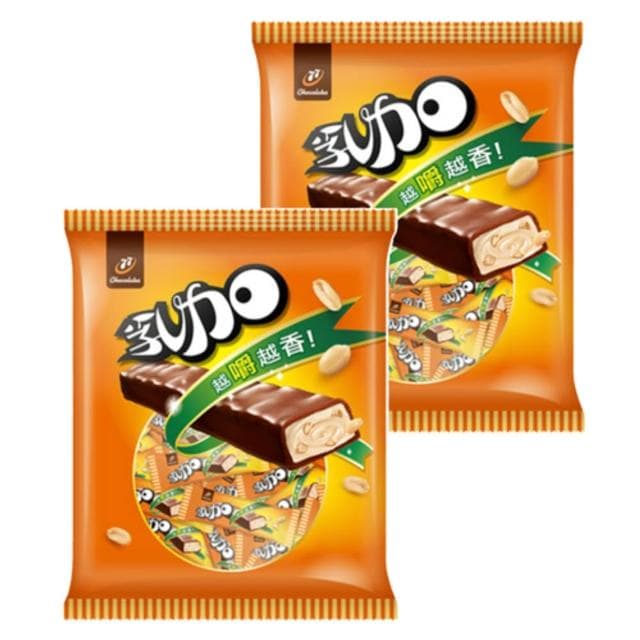 【77】乳加 迷你巧克力 123g/袋X2袋 香濃滑順牛奶巧克力 花生顆粒 獨立包裝