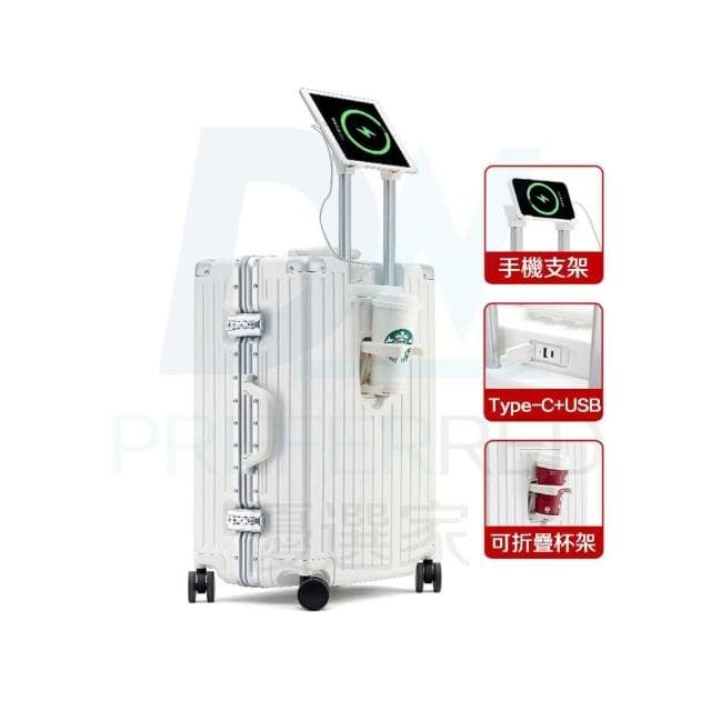 DW優選家 2025升級加厚版 高級鋁框箱 登機行李箱 20吋 29吋行李箱 多功能行李箱 雙充電口 TSA國際海關鎖