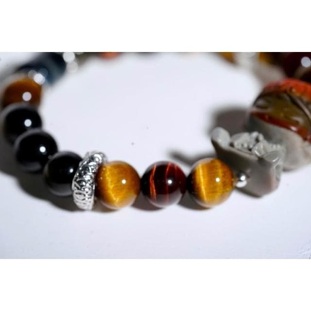 茱莉手作工作室 《手工原創》勇氣、招財、守護的阿拉善齊天大聖手作水晶手鏈