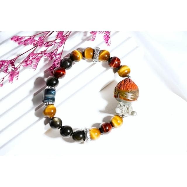 茱莉手作工作室 《手工原創》勇氣、招財、守護的阿拉善齊天大聖手作水晶手鏈