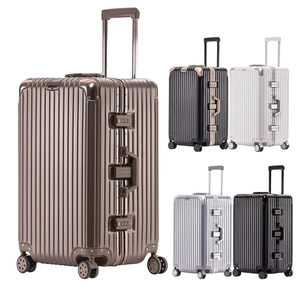 DW優選家【升級加厚材質 鋁框行李箱】32吋行李箱 36吋鋁框箱 大容量行李箱 防刮抗污|3:7鋁框胖胖箱|TSA海關鎖