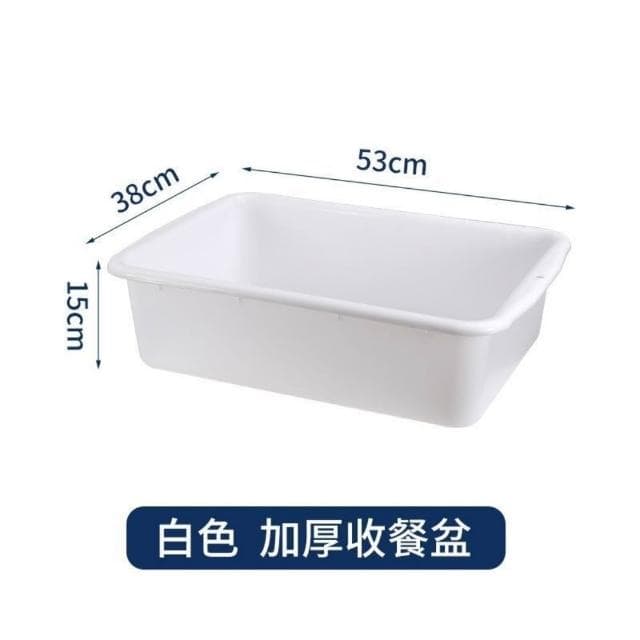 收餐盆飯店餐車收集垃圾桶加厚塑膠收碗盆餐具盤長方形殘渣收餐盒