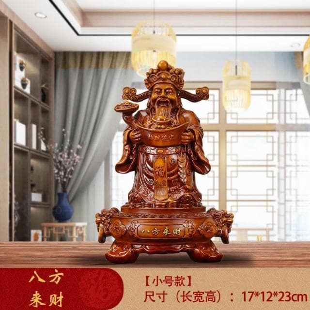 熱賣 優選【八方來財】財神爺招財擺件 家用旺宅擺件 客廳酒櫃擺件 門市開業禮品 喬遷禮品