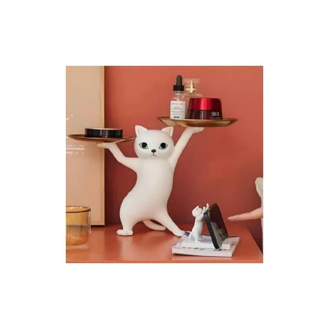 🔥現貨速發🔥妖嬈貓擺件 鑰匙收納 玄關收納 桌面置物架 鑰匙收納盒 家居裝飾物 男生女生喬遷禮物 生日禮物 創意家居