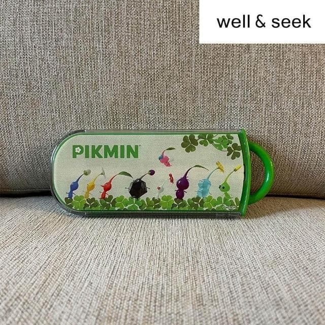 【Nintendo 任天堂】PIKMIN 皮克敏餐具抗菌三件套組(正版周邊/日本平行輸入)